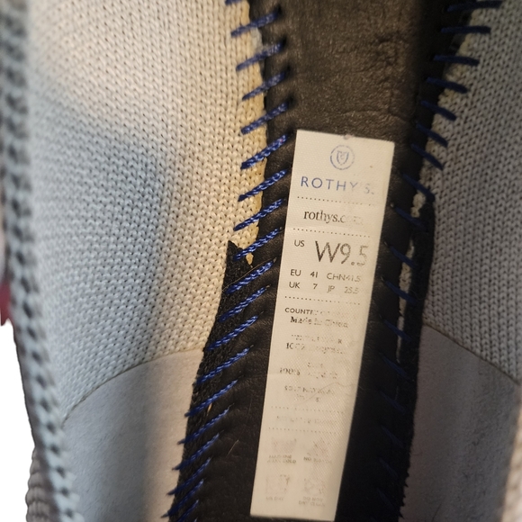 EUC *Retired* Rothy's Light Grey Flax Birdseed The Point Flat - Picture 10 of 10